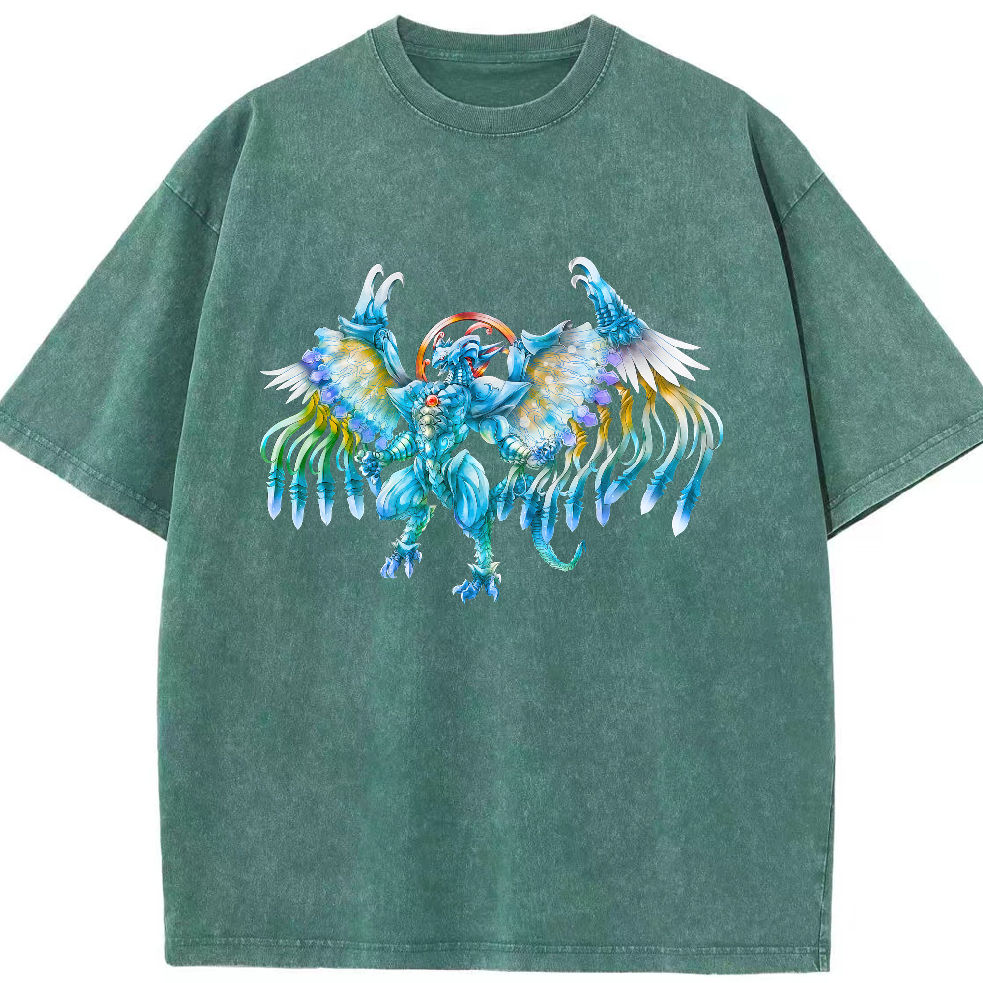（画像用） 遊☆戯☆王 Yu-Gi-Oh! 綿100% ヴィンテージ風 半袖Tシャツ（フロントプリント）